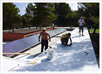 SEG Solar Energy tlačni solarni sustav, kamp, Savudrija